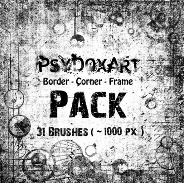 free photoshop frames and borders. Border-Corner-Frame-PACK. Added on August 25th 2008. , Tagged :