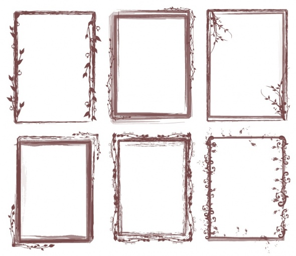 free photoshop frames. Brush Pack - Grungy Frames 02 - Free Photoshop Brushes | Brush King